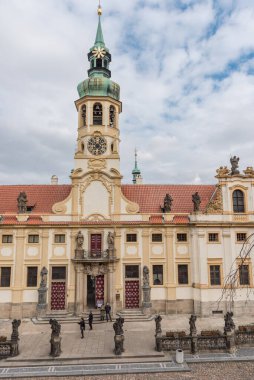 PRAG, CZECH - 11 Mart 2016: Loreta Kilisesi Prag, Çek.