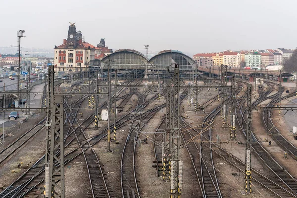 Praga Czechy Marca 2016 Praga Śródmieście Dworzec Główny Praga Czechy — Zdjęcie stockowe