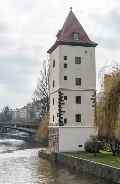 Prague Czech Március 2016 River Vltave Prágában Csehországban Torony — Stock Fotó