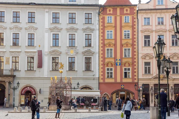 Прага Чехия Марта 2016 Года Здания Открытым Небом Красочная Архитектура — стоковое фото