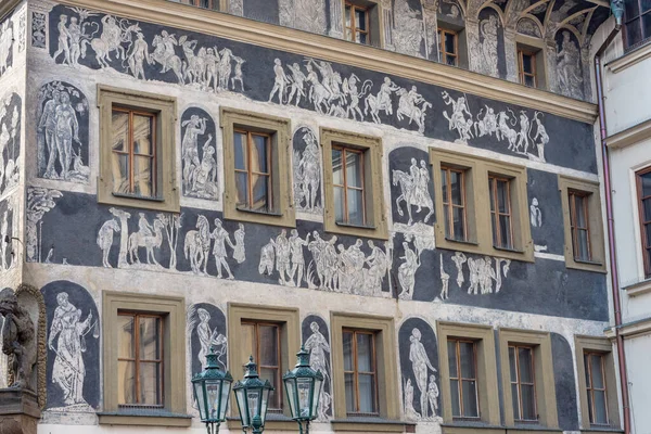Prague Czech 2016年3月14日 捷克布拉格的室外建筑五彩斑斓 老城广场U分钟 — 图库照片
