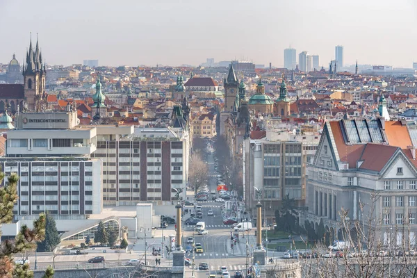 Прага Чех Марта 2016 Пражский Городской Пейзаж Старым Городом — стоковое фото