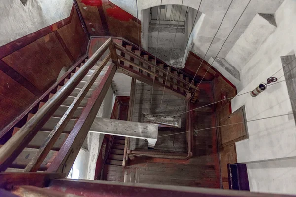 リヴィウ市役所タワーの階段 ウクライナ — ストック写真