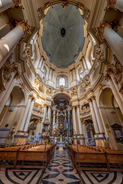 Lviv Ukraine November 2016 Lviv Citycape Church Holy Common Interior — Stockfoto