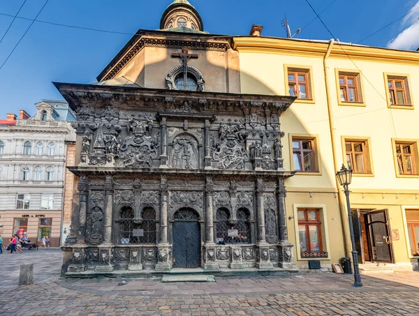 Lviv Ukraine September 2016 Stadt Lviv Mit Lokaler Architektur Und — Stockfoto