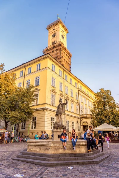 Lviv Ucrânia Setembro 2016 Cidade Lviv Cidade Velha Lviv Com — Fotografia de Stock