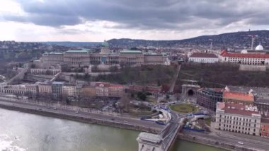 Buda Castle in Budapest, Hungary. Palatial venue for the Hungarian National Gallery displays from Gothic altars to sculpture.
