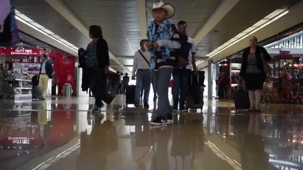Международный Аэропорт Авроры Гватемале Место Отправления Пассажирами — стоковое видео