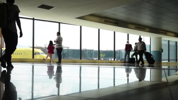 Internationale Luchthaven Aurora Guatemala Vertrek Met Passagiers Spirit Airlines Vliegtuig — Stockvideo
