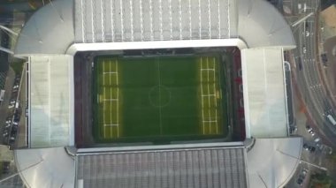 Eindhoven PSV Stadyumu, Eindhoven, Hollanda. Drone Bakış Açısı.