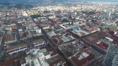Guatemala Şehri Şehri. Hava görüntüsü. Drone bakış açısı. Guatemala