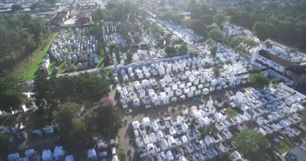 Cementerio Antigua Ciudad Guatemala Punto Vista Del Dron — Vídeo de stock