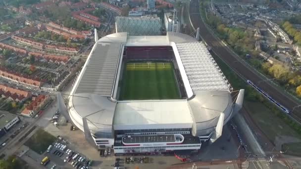 Eindhoven Psv Football Stadium Eindhoven Holanda Ponto Vista Drone — Vídeo de Stock