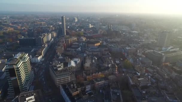 Eindhoven Cityscape Пункт Яття City Downtown — стокове відео