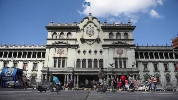 グアテマラ市中心街 旧市街の広場 グアテマラ — ストック動画