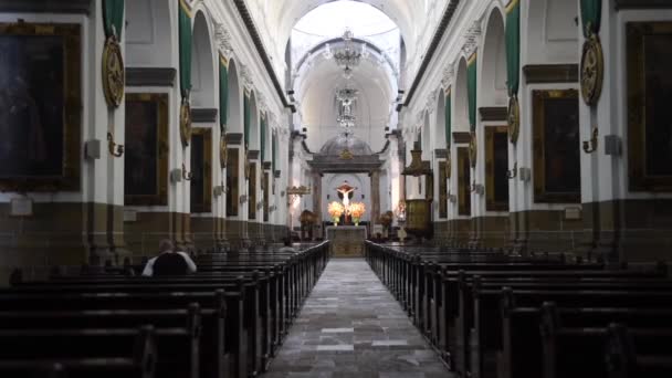 Domkyrkan Guatemala City Inre Guatemala — Stockvideo