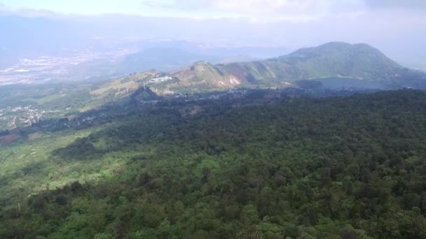Вулкан Пакайя Гватемале Красивый Пейзаж Природа Точка Зрения Дронов — стоковое видео