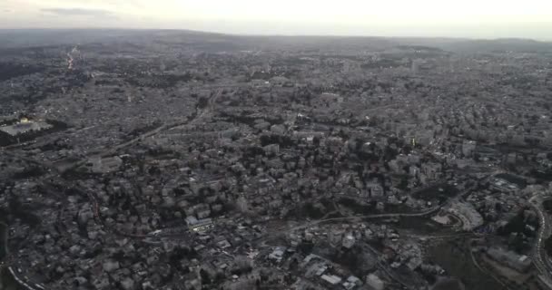 예루살렘 이스라엘 예루살렘 타운을 바라본다 — 비디오