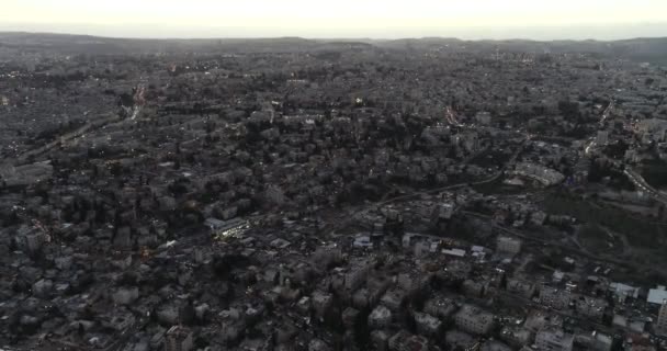 Jérusalem Israël Vue Sur Vieille Ville Jérusalem Drone — Video