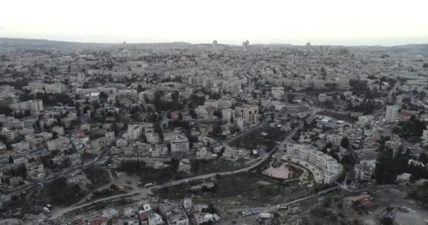 イスラエルのエルサレム市 エルサレム旧市街をご覧ください ドローン — ストック動画