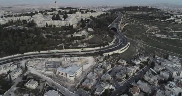 예루살렘 이스라엘 예루살렘 타운을 바라본다 — 비디오