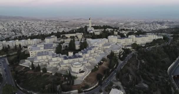 Jerusalem City Israel Blick Auf Die Jerusalemer Altstadt Drohne — Stockvideo