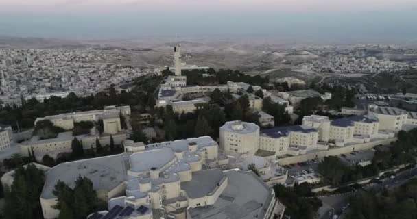 Jerusalem City Israel View Jerusalem Old Town Drone — Stock Video