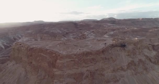 Masada Ancient Fortification Southern District Israel Masada National Park Dead — Stock Video