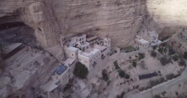Prat River in Israel. Wadi Qelt valley in the West Bank, originating near Jerusalem and running into the Jordan River near Jericho and the Dead Sea. Nahal Prat, in Judaean Desert.