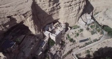 Prat River in Israel. Wadi Qelt valley in the West Bank, originating near Jerusalem and running into the Jordan River near Jericho and the Dead Sea. Nahal Prat, in Judaean Desert.