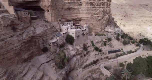 Rzeka Prat Izraelu Dolina Wadi Qelt Zachodnim Brzegu Pochodząca Okolic — Wideo stockowe