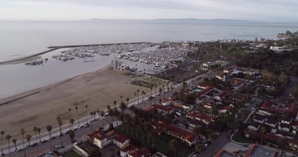 Miasto Santa Barbara Kalifornii Stany Zjednoczone Dzień Dobry Sunset Time — Wideo stockowe