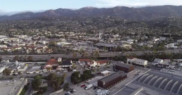 Miasto Santa Barbara Kalifornii Stany Zjednoczone Dzień Dobry Sunset Time — Wideo stockowe