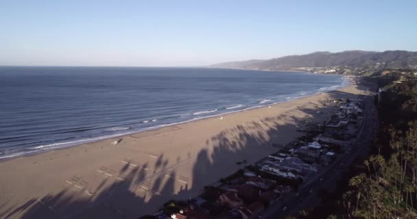 サンタ モニカ ロサンゼルス カリフォルニア州 アメリカ 背景のビーチ — ストック動画