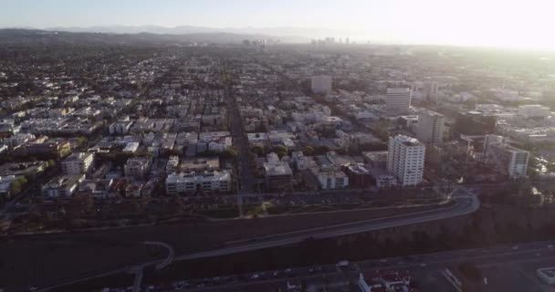 Čas Východu Slunce Santa Monice Los Angeles Kalifornie Usa Pláž — Stock video