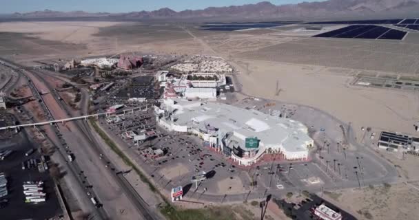 Nevada Kaliforniya Sınırı Nevada Daki Primm Valley Oteli Kumarhanesi Arka — Stok video