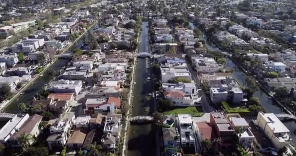 Venice Canals California Venice Canal Historic District District Venice Section — Stock Video