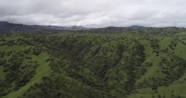 Yukarı Cottonwood Creek Vahşi Yaşam Bölgesi. Los Banos yakınlarında San Luis Barajı 'nda. Kaliforniya mı? ABD. Arka plandaki dağlar. İHA