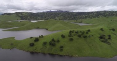 Yukarı Cottonwood Creek Vahşi Yaşam Bölgesi. Los Banos yakınlarında San Luis Barajı 'nda. Kaliforniya mı? ABD. Arka plandaki dağlar. İHA