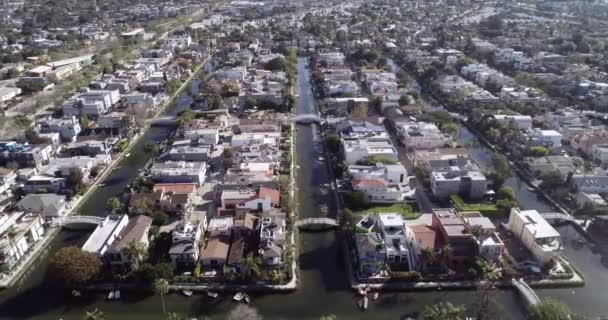 Venice Canals Kalifornii Venice Canal Historic District Okres Benátské Části — Stock video