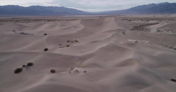Mesquite Flat Sand Dunes Death Valley California Usa Drone — Αρχείο Βίντεο