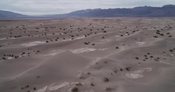 Mesquite Flat Sand Dunes Death Valley California Usa Drone — Αρχείο Βίντεο