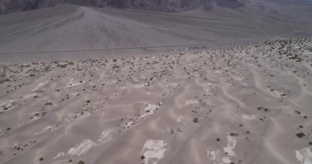 Dunas Areia Plana Mesquite Death Valley Califórnia Eua Drone — Vídeo de Stock
