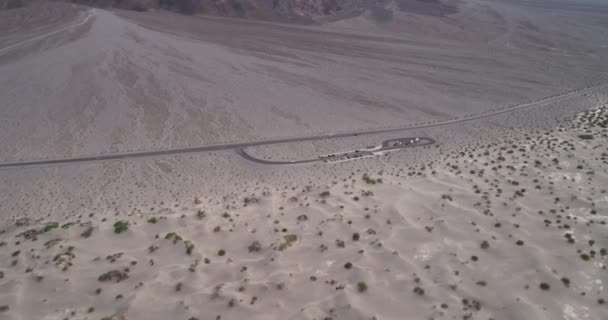 Плоские Дюны Мескита Долине Смерти Калифорния Сша Дрон — стоковое видео
