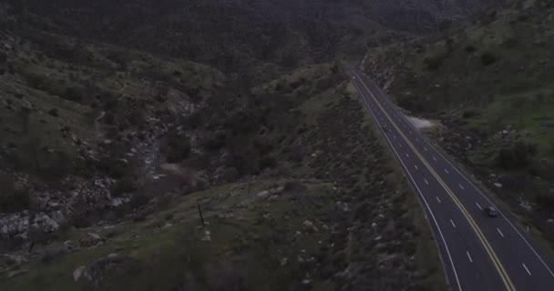 Kern River California State Road 178 Pozadí Dron — Stock video