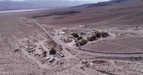 Panamint Springs Kalifornie Komunita Bez Společnosti Inyo County Kalifornii Dron — Stock video