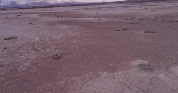 Sandy Salty Death Valley Ground Surface Kalifornii Usa Góra Tle — Wideo stockowe