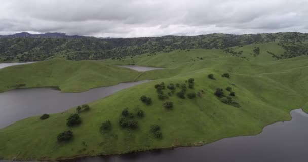 Zona Vida Silvestre Upper Cottonwood Creek Con Embalse San Luis — Vídeo de stock