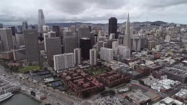 San Francisco Cityscape Kalifornia Egyesült Államok Drón — Stock videók