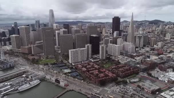Paysage Urbain San Francisco Californie États Unis Drone — Video
